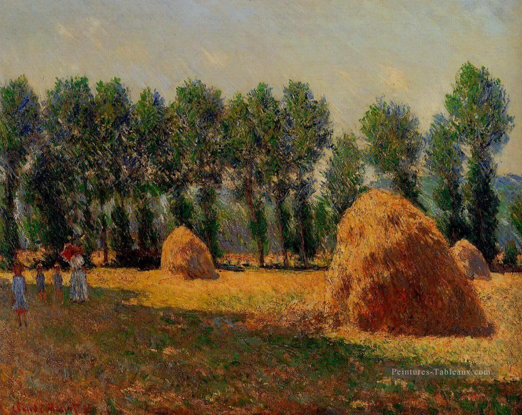 Les meules de foin à Giverny Claude Monet Peintures à l'huile
